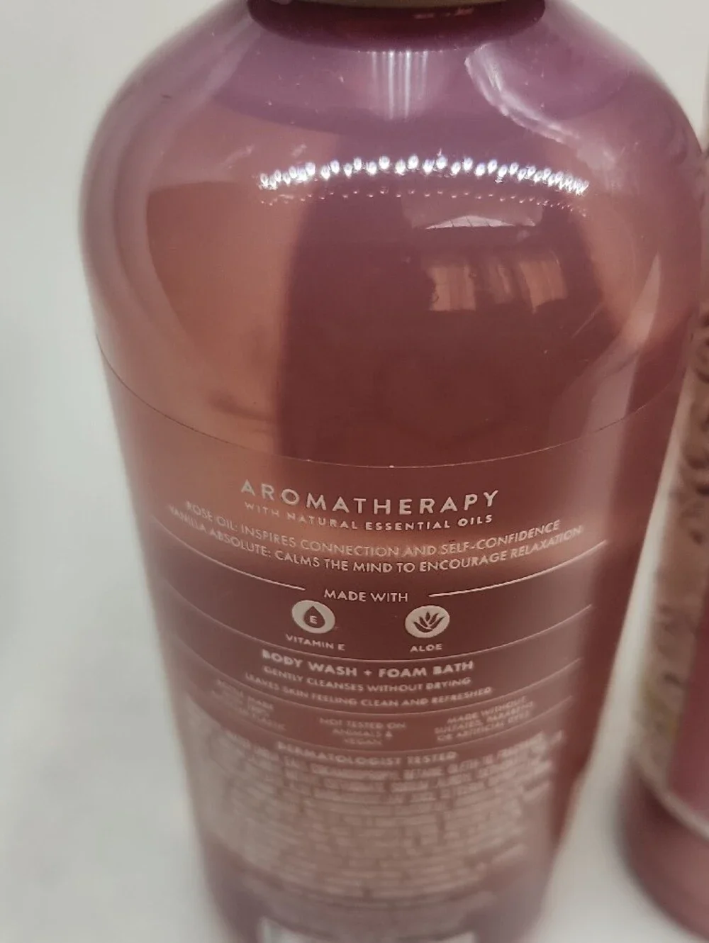 Bath & Body Works Aromatherapy Inspire Love Rose + Vanilla Set (2) New